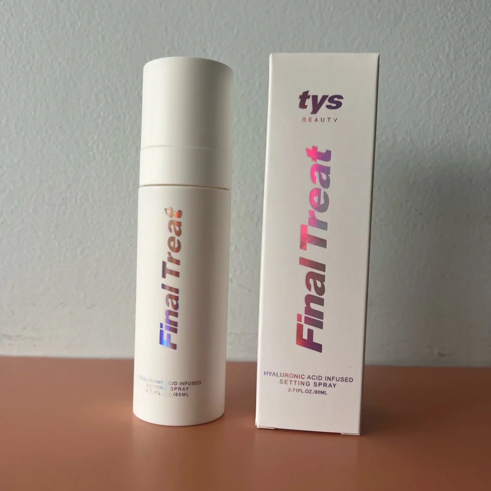 TYS Beauty Final Treat Hyaluronic Acid Infused Setting Spray NIB Full size 80 ml